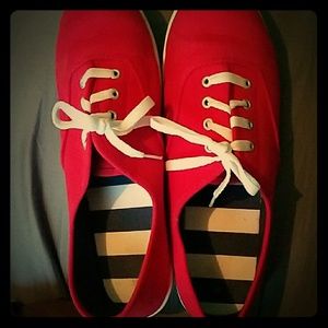 Red Slip On Shoes